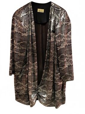 Risa Ann vintage 70s metallic top